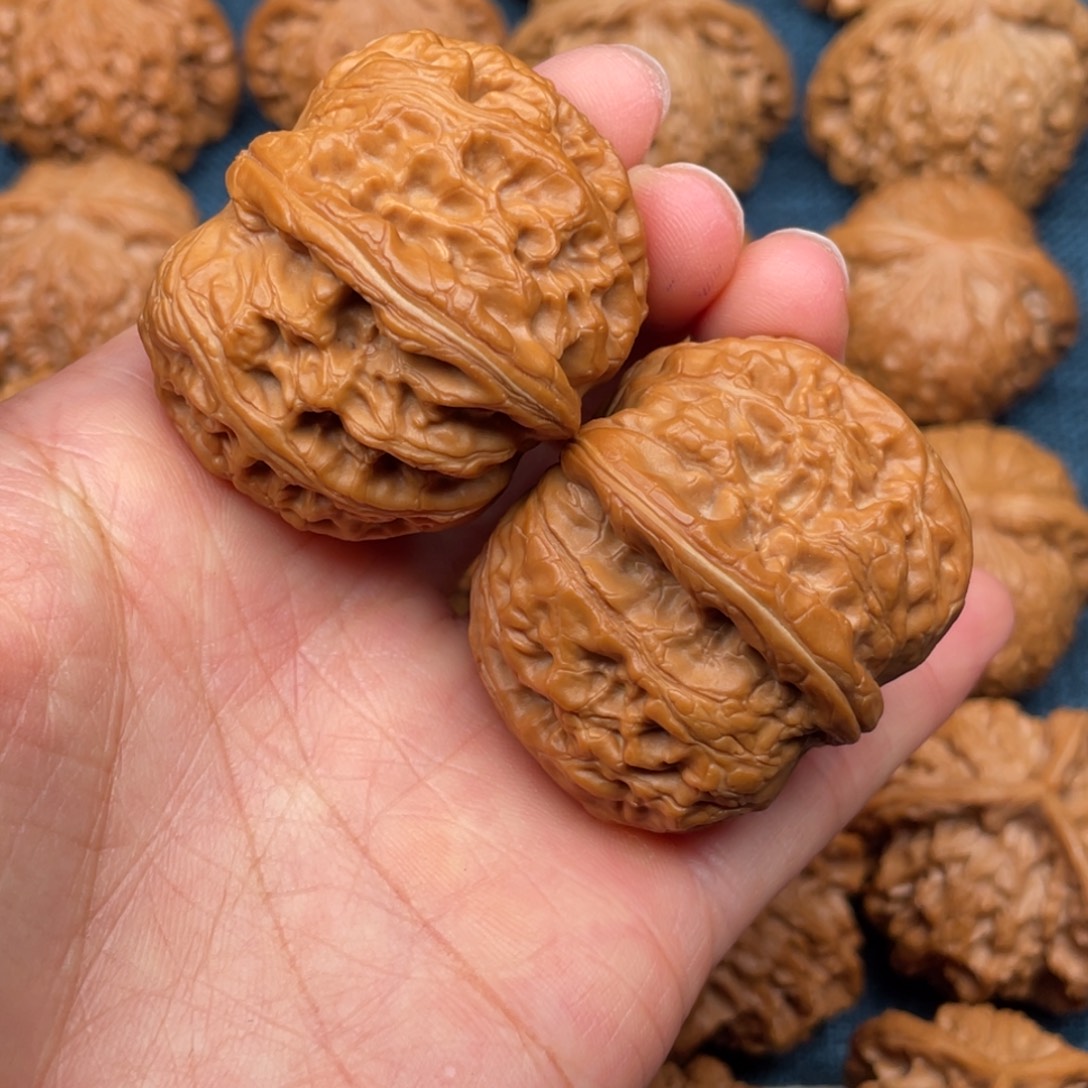 文玩核桃把件43无药元宝