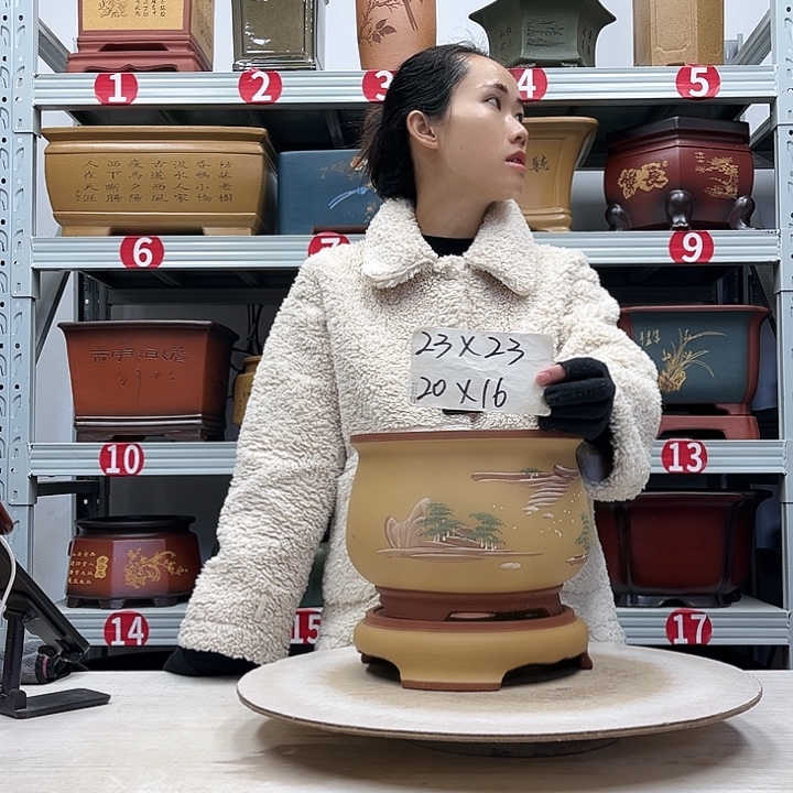 紫砂花盆紫砂花盆