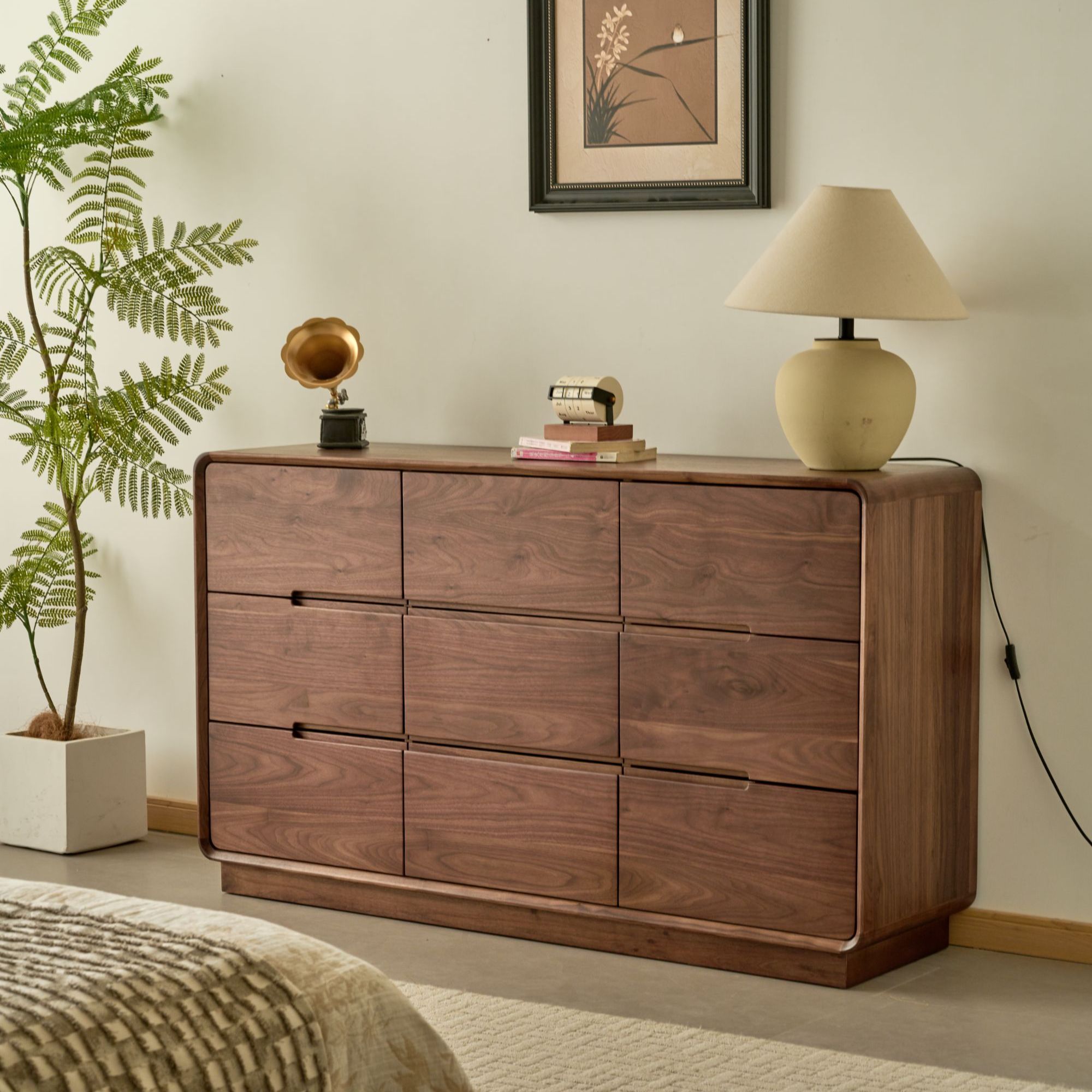 【苏言双十一】北美黑胡桃木九斗柜收纳柜储物柜