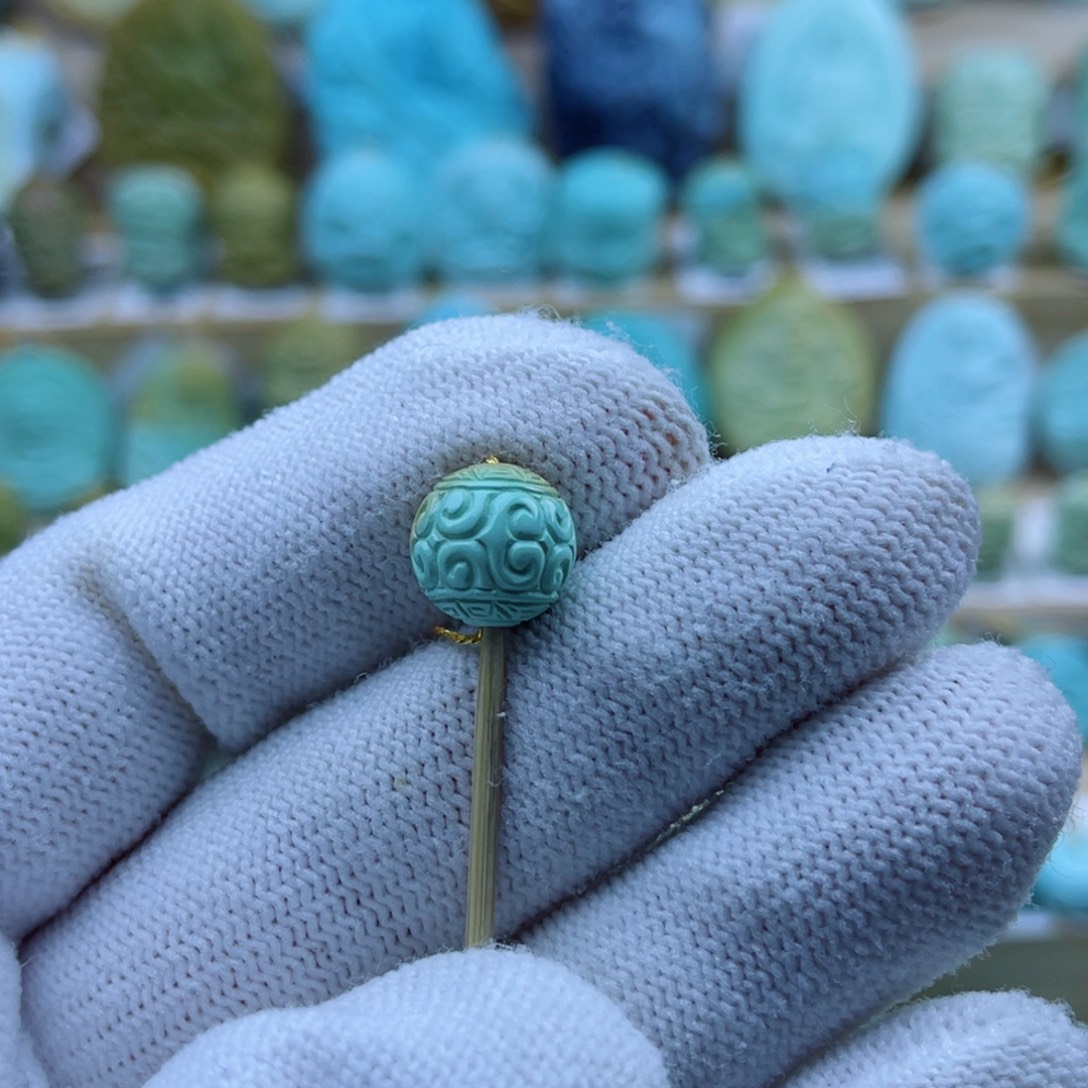 绿松石未镶嵌珠宝奇石11mm
