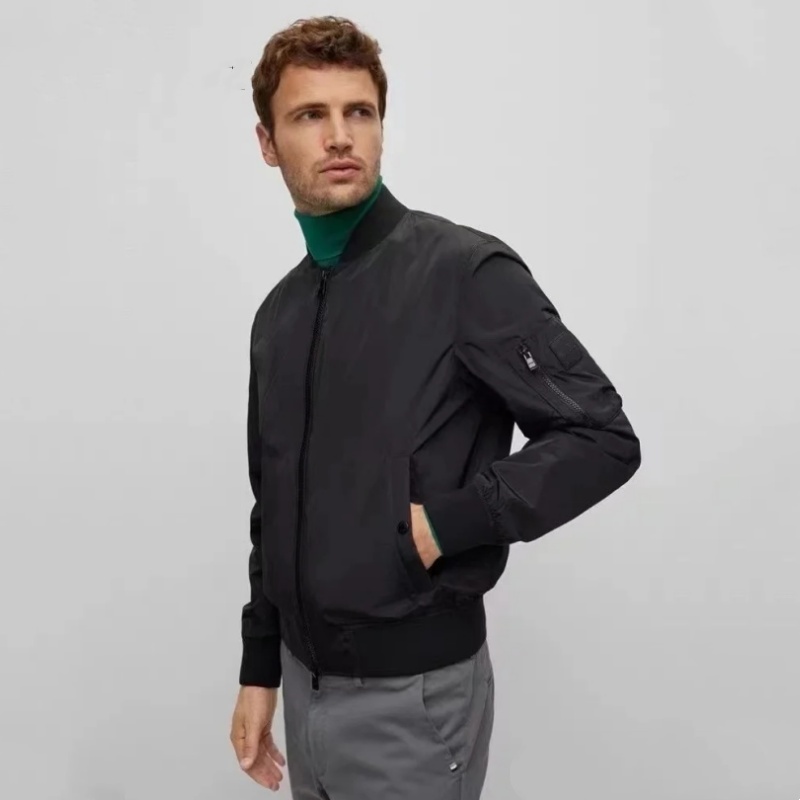 SC25794男子休闲春秋防风棒球领飞行夹克外套