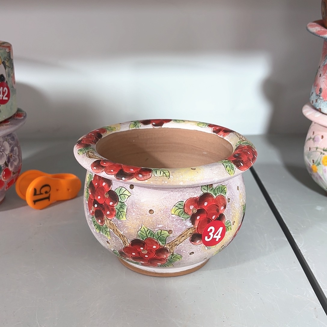 紫砂花盆手工花盆默认微瑕10/8