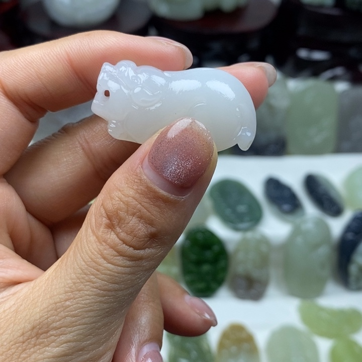 和田玉未镶嵌颈饰31