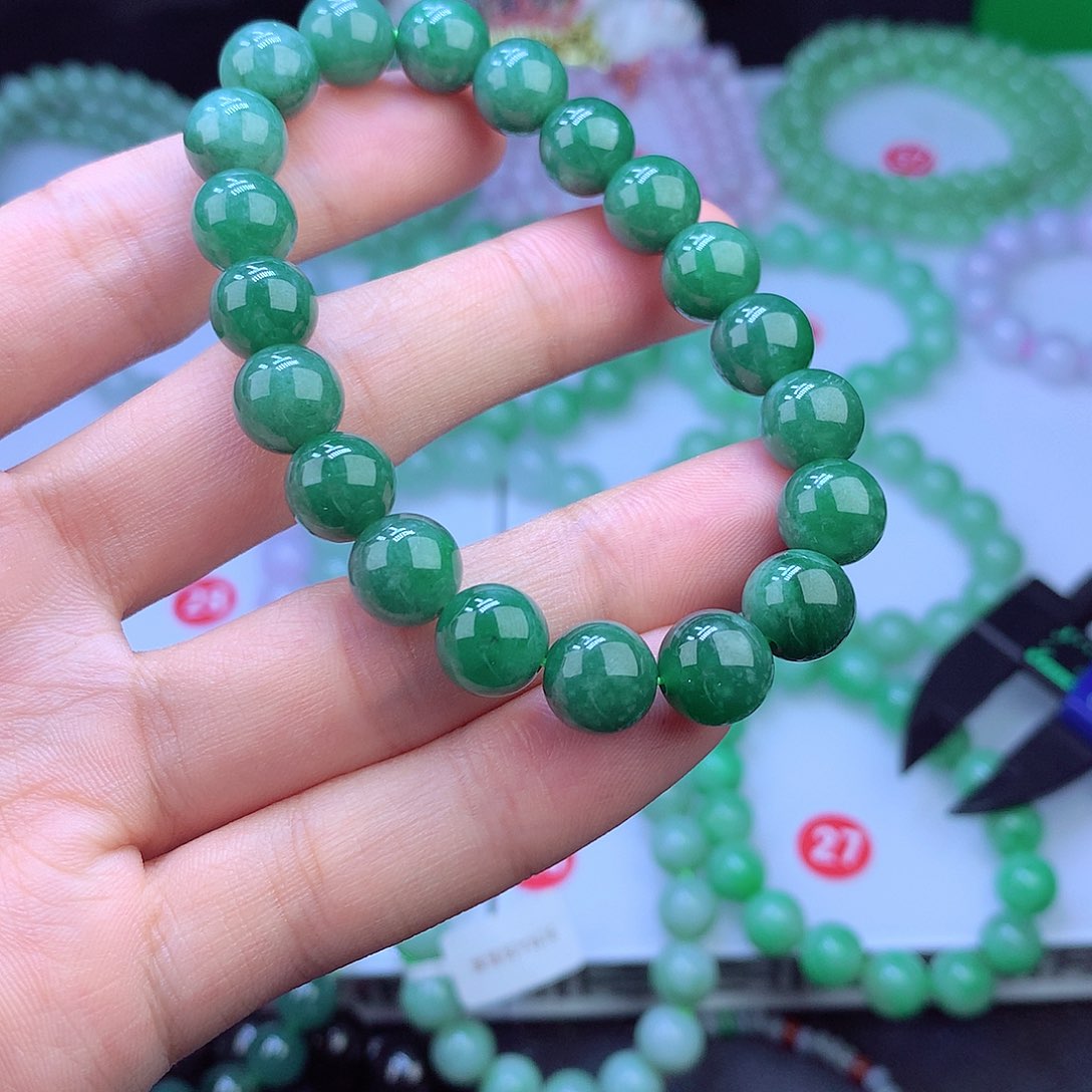 翡翠未镶嵌毛衣链