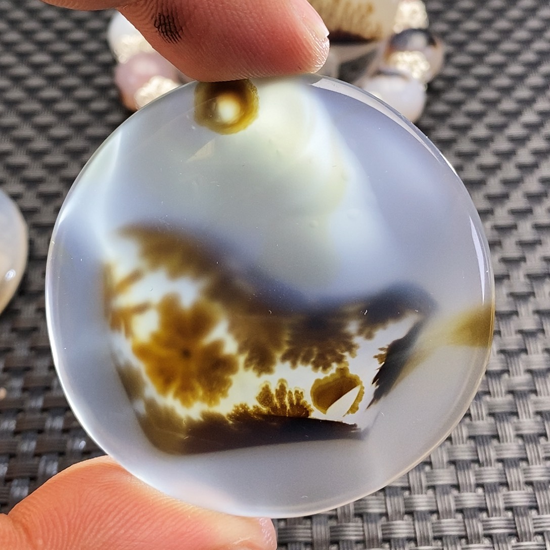 海***洋玛瑙/玉髓未镶嵌吊坠(不含链)