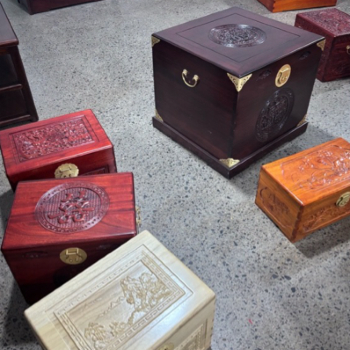 一物一拍直播间专拍实木家具原木香樟木箱子瑕疵品处理不退不换