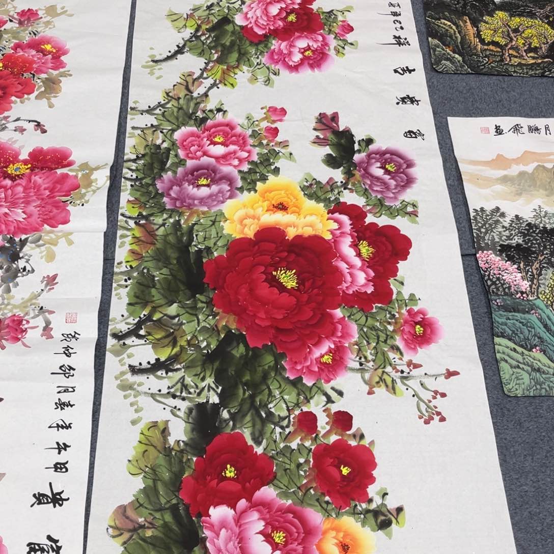 国画宣纸手绘，手工作品