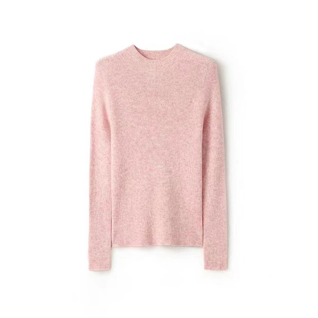 尾货单品落肩袖女纯色柔软宽松上衣长袖