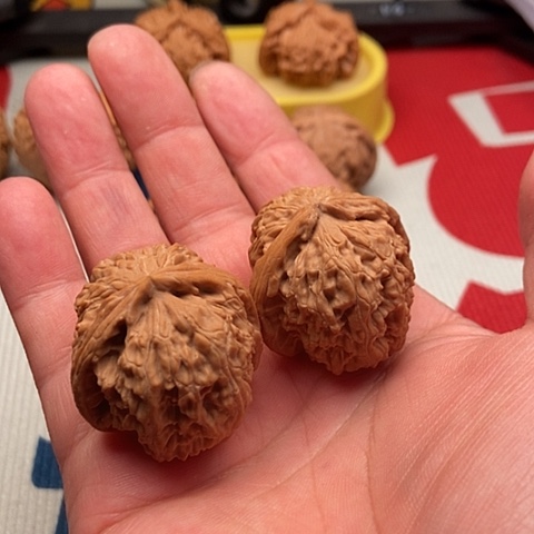 黑****文玩核桃把件白狮子