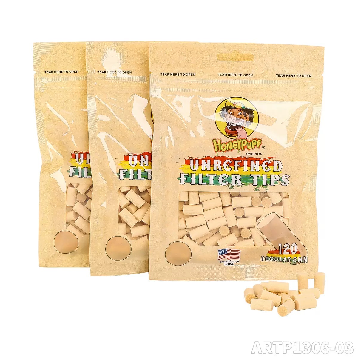 星巴斯新款HONEYPUFF品牌系列直径8mm棕色海绵头过滤嘴烟嘴过滤器