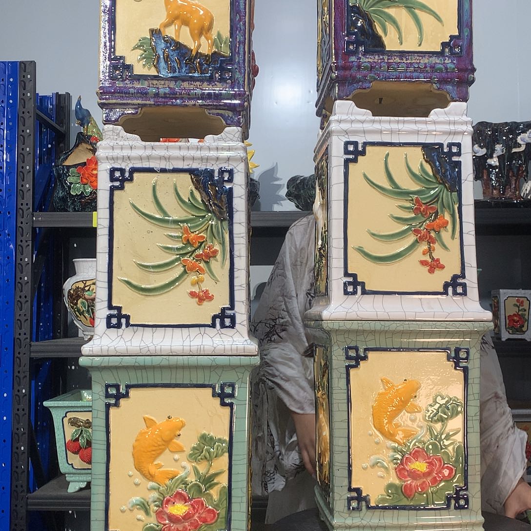 张***恕高温烧制石湾盆花盆