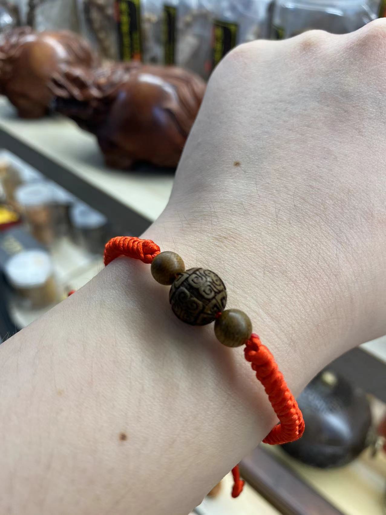 沉香手工设计/金刚结/香味好DIY手工串珠编织...