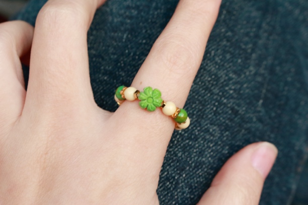 非金属布艺戒指 原创设计个性花花戒指