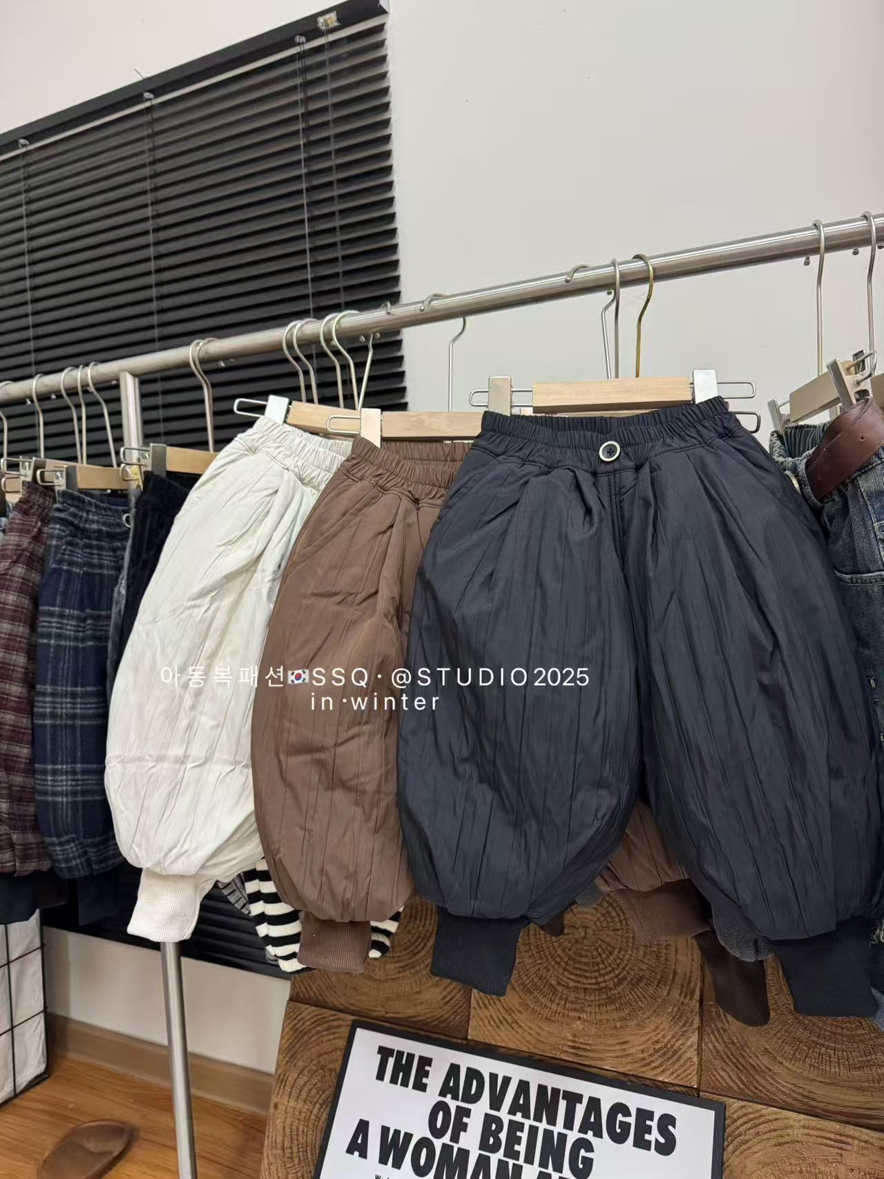 超级厚！韩版兔绒防风裤！四层加厚一条过冬洋气百搭潮童1572