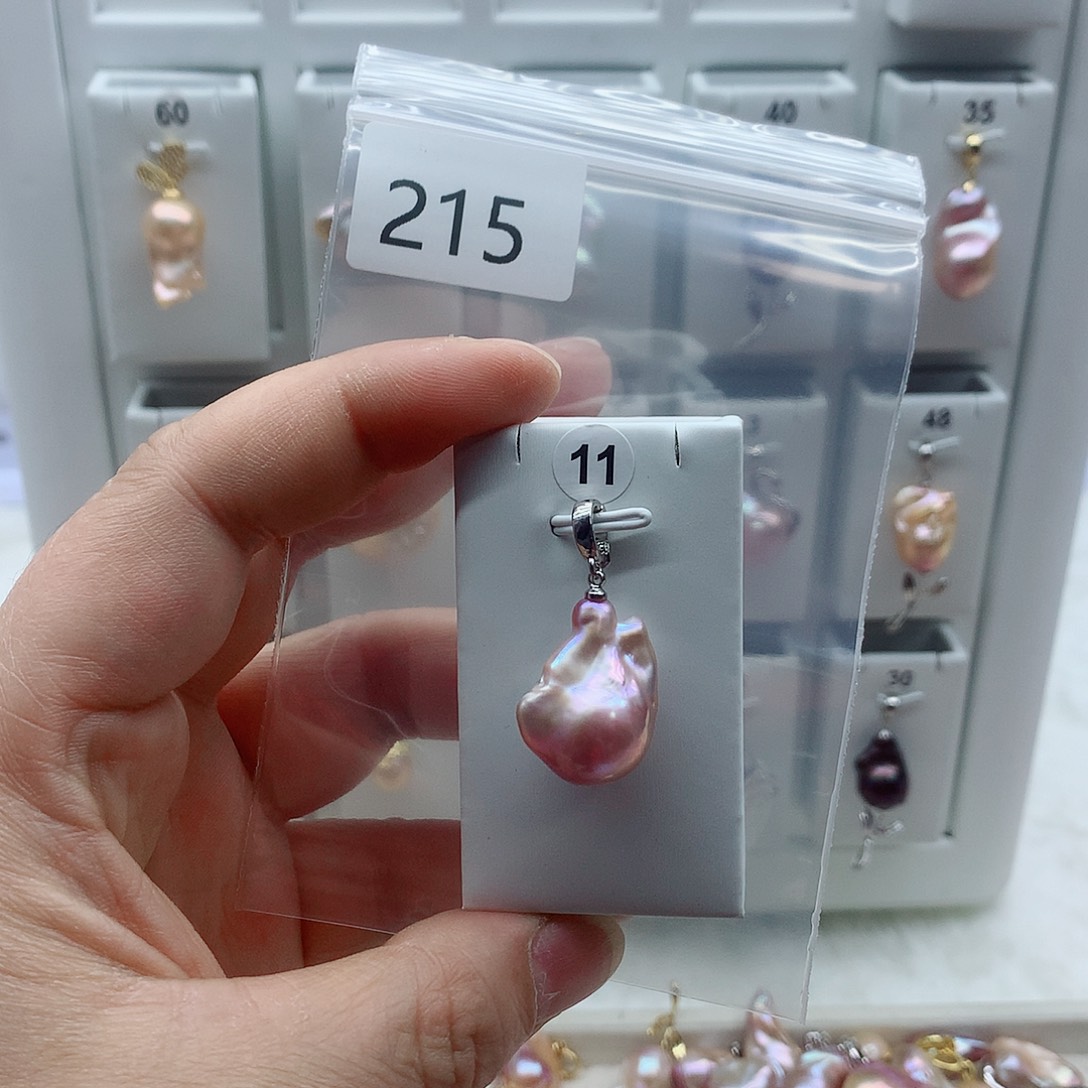 淡水珍珠吊坠(不含链)合金