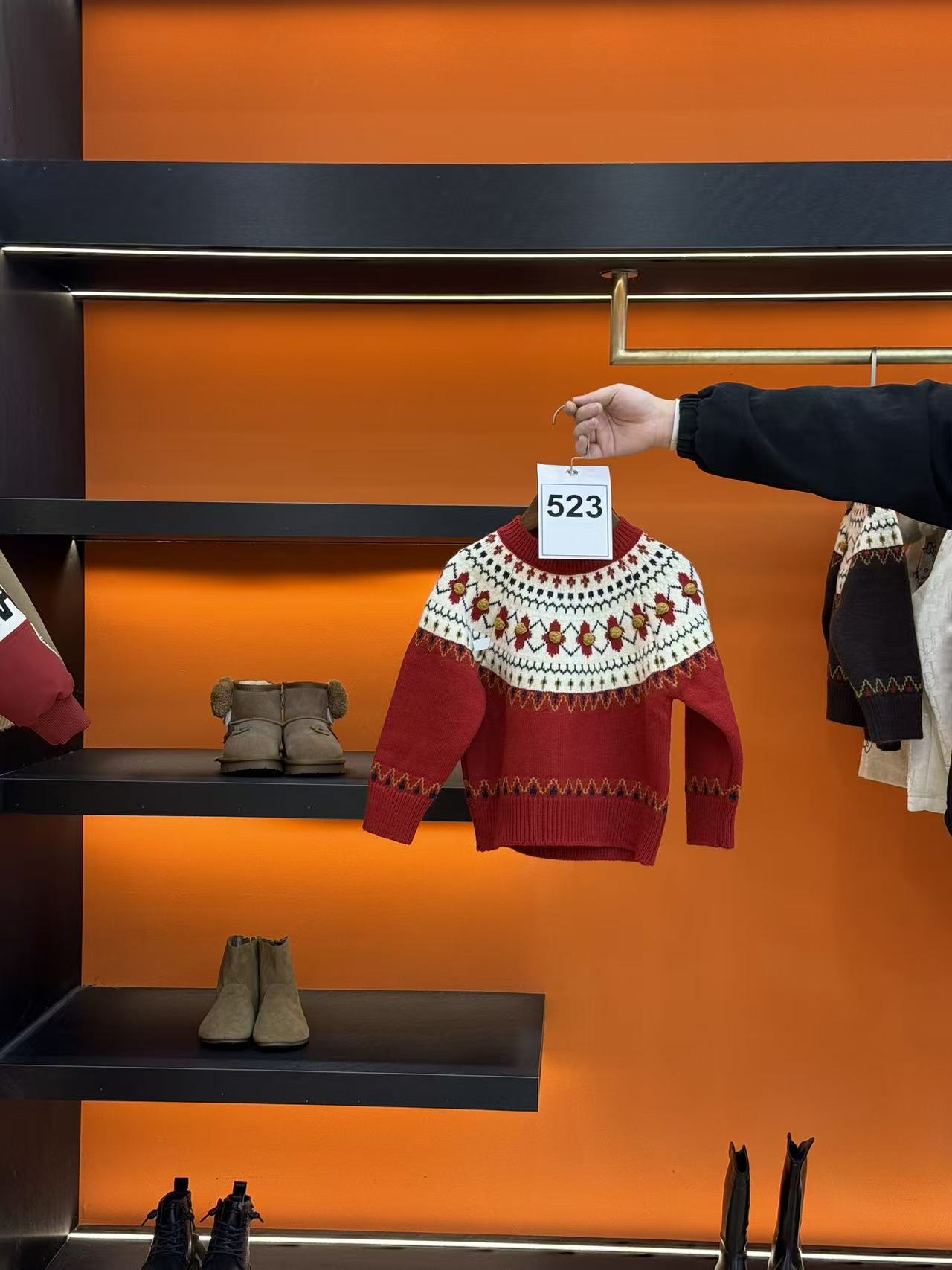 【Annie】编码523儿童2025童装冬季新款时尚毛衣打底YMR4BS661