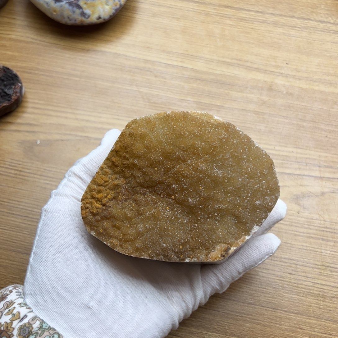 水晶水晶未镶嵌黄色大晶块55