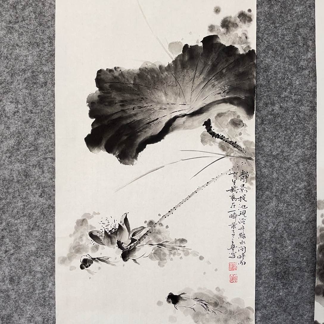 国画花鸟画作品写意