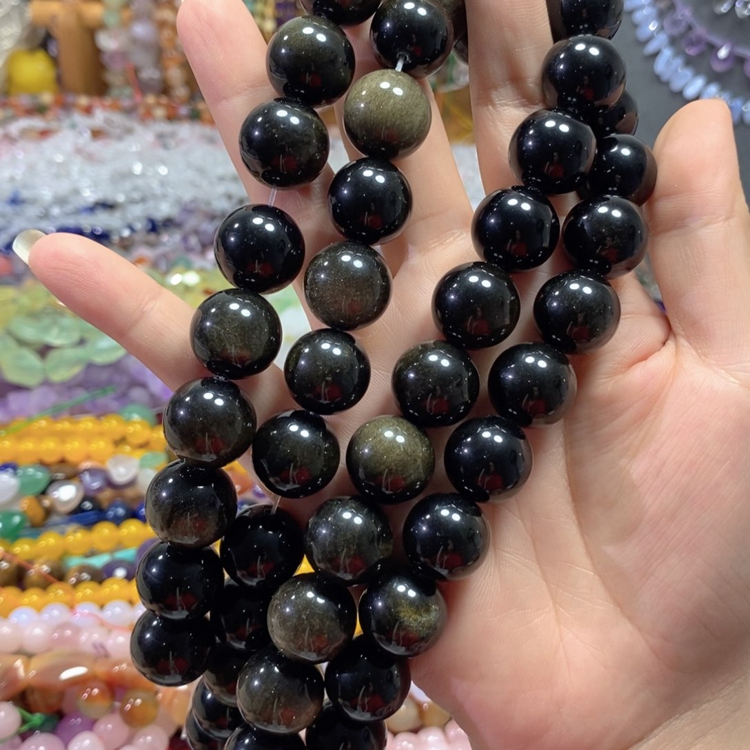 玛瑙/玉髓未镶嵌珠宝半成品金耀一条卡16mm