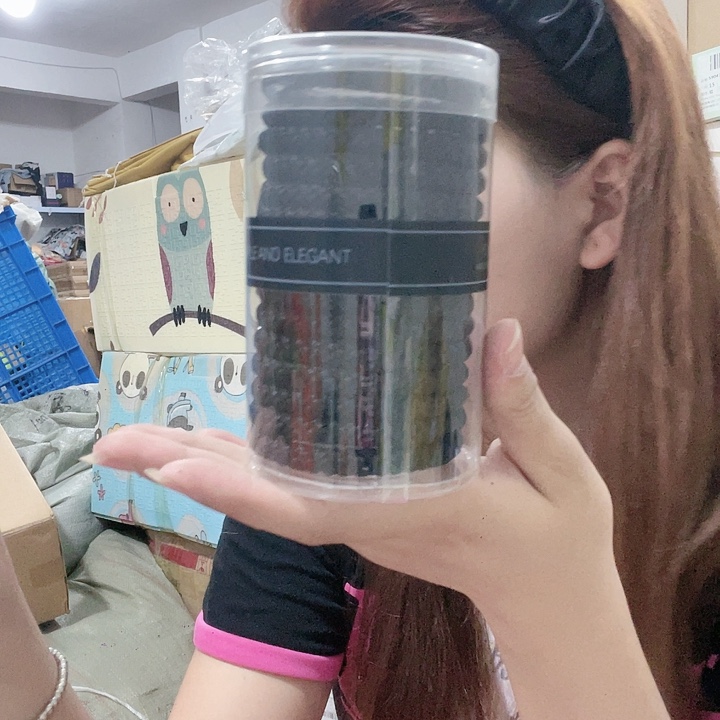 PE黑色发绳一桶装15根