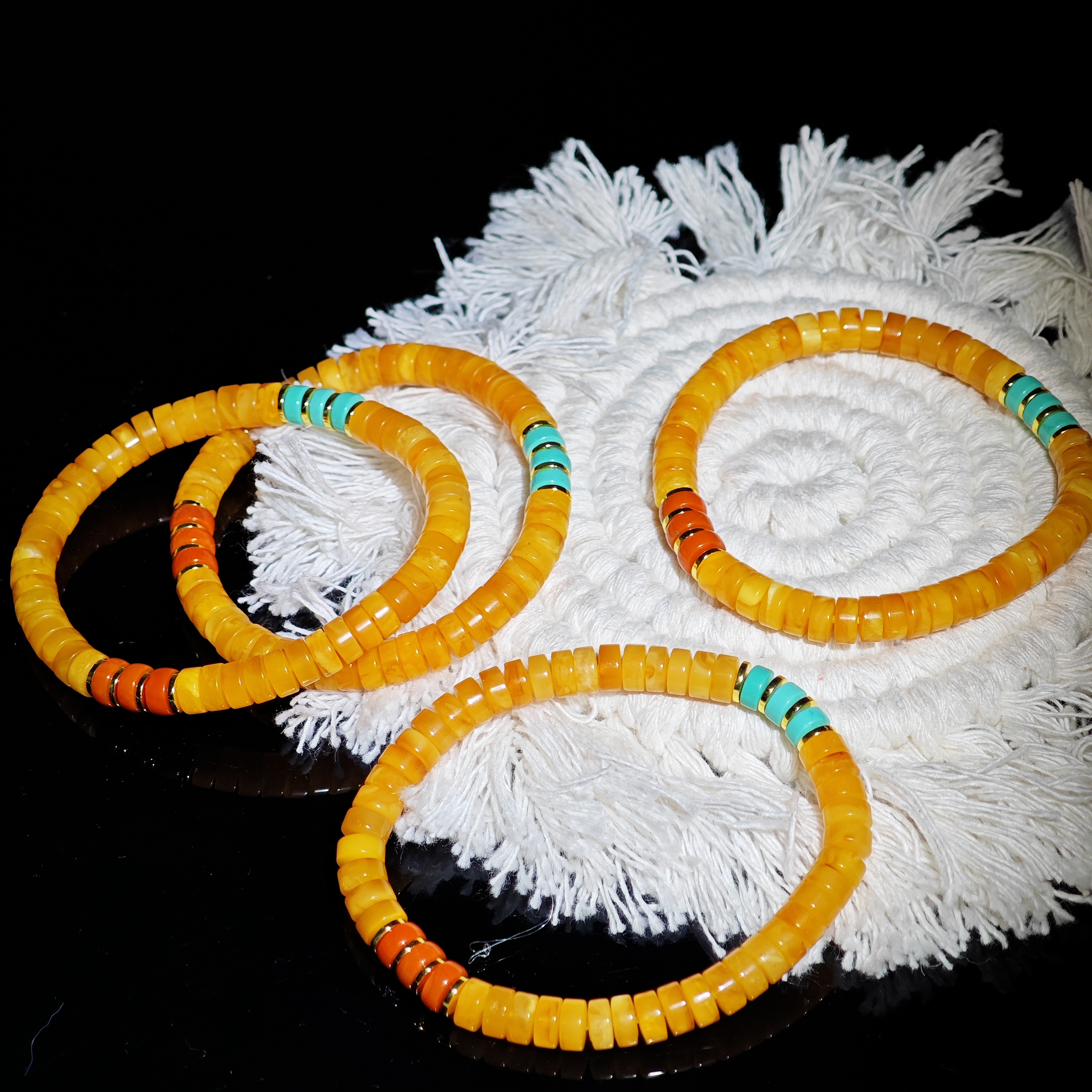 蜜蜡手串算盘珠温润优雅多样性发货一件