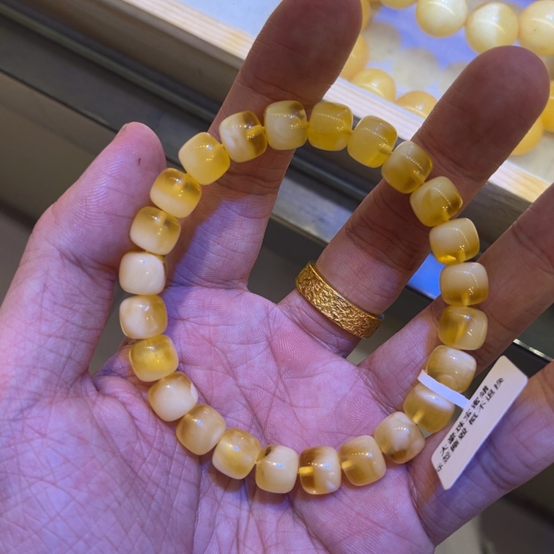 蜜蜡手串未镶嵌蜜蜡手串9.5