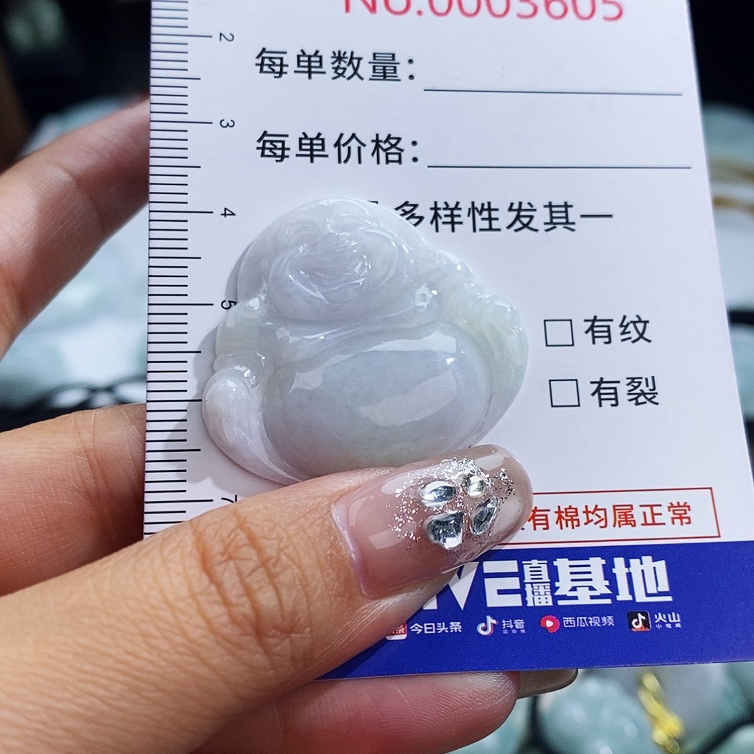 翡翠未镶嵌颈饰3605