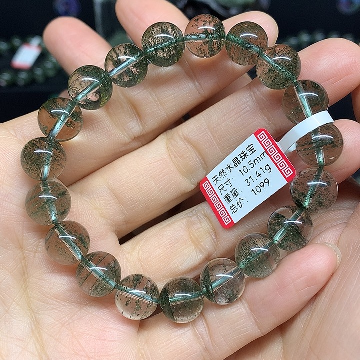 水晶手串未镶嵌天然水晶