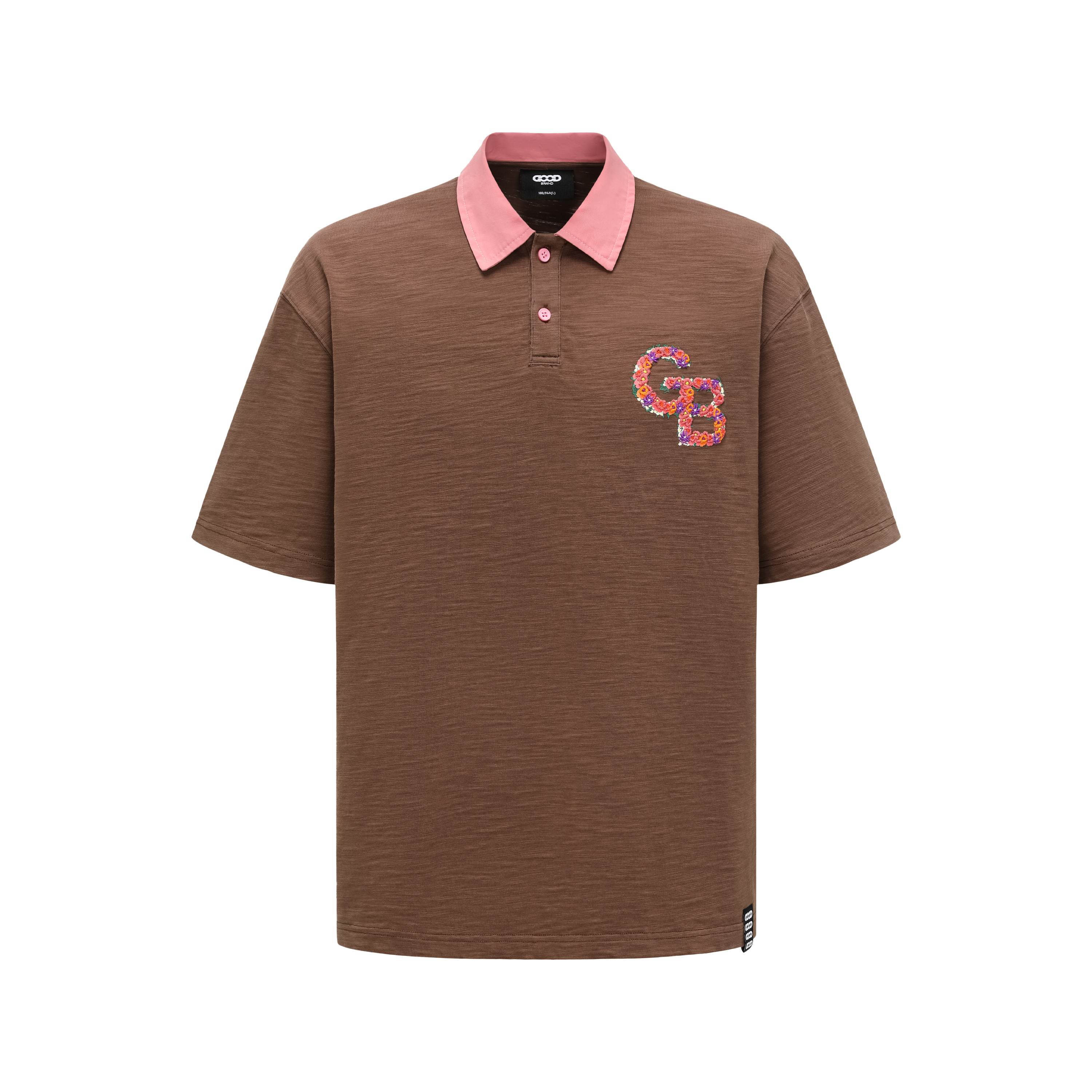 GOODBRAND 2025SS 斑斓花丛撞色轻奢时尚高级感polo短袖 男女同款