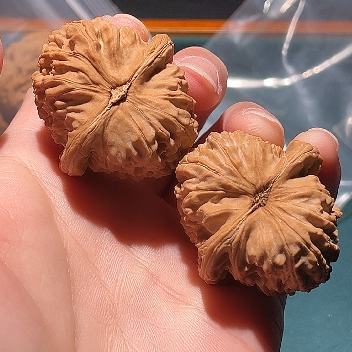 福***️文玩核桃把件38白