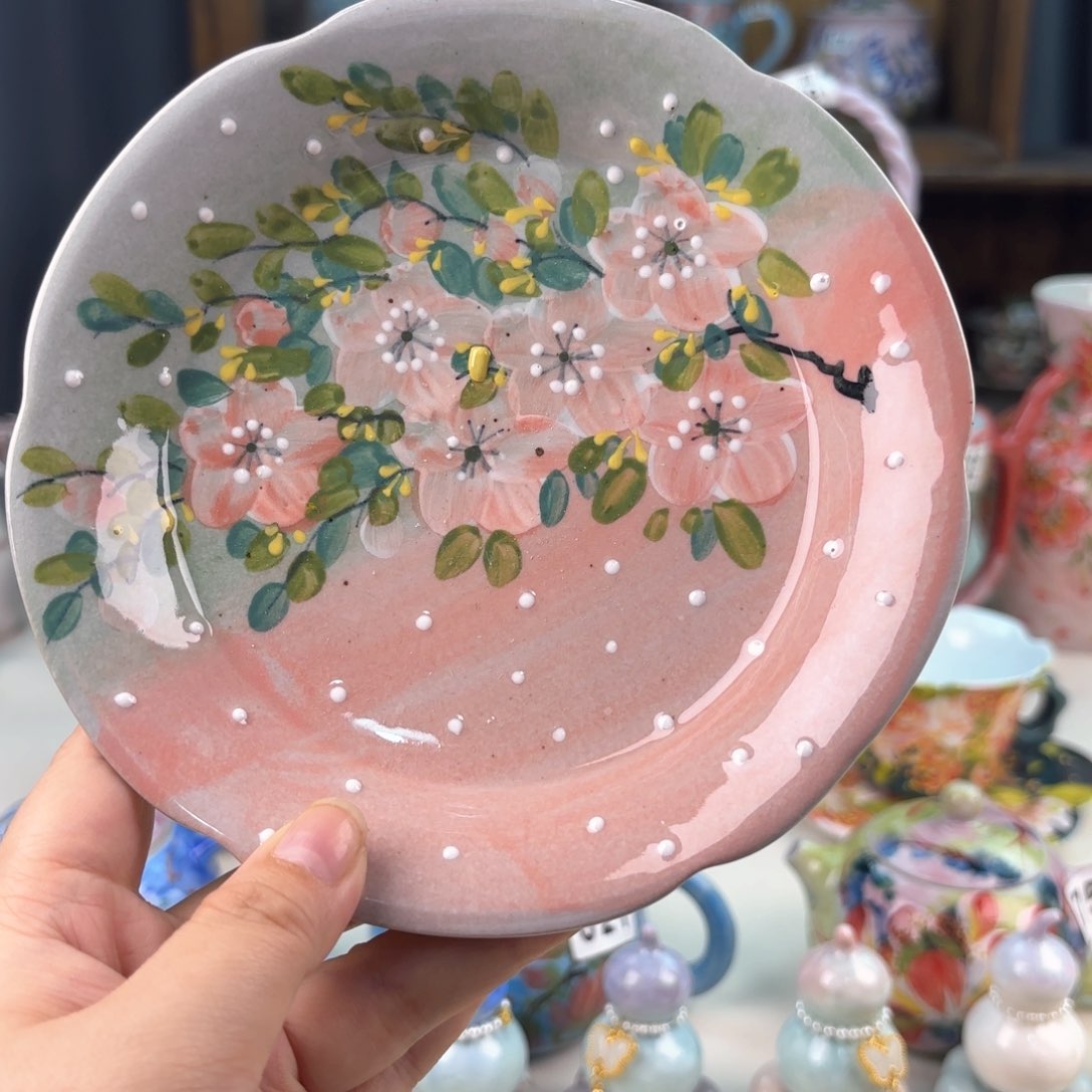 景德镇手绘高温釉下彩陶瓷茶具