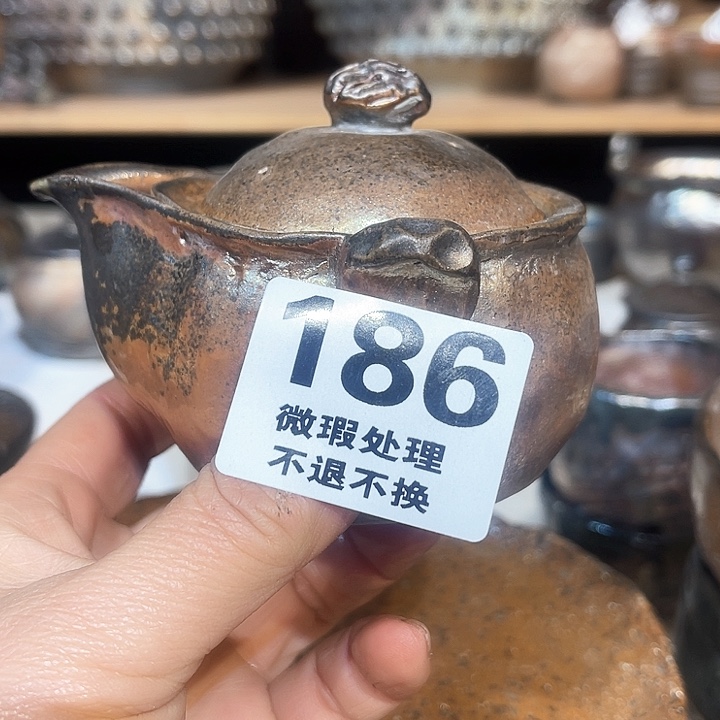 壶高温柴烧陶泥宝瓶