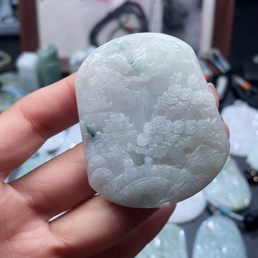 翡翠未镶嵌颈饰翡翠