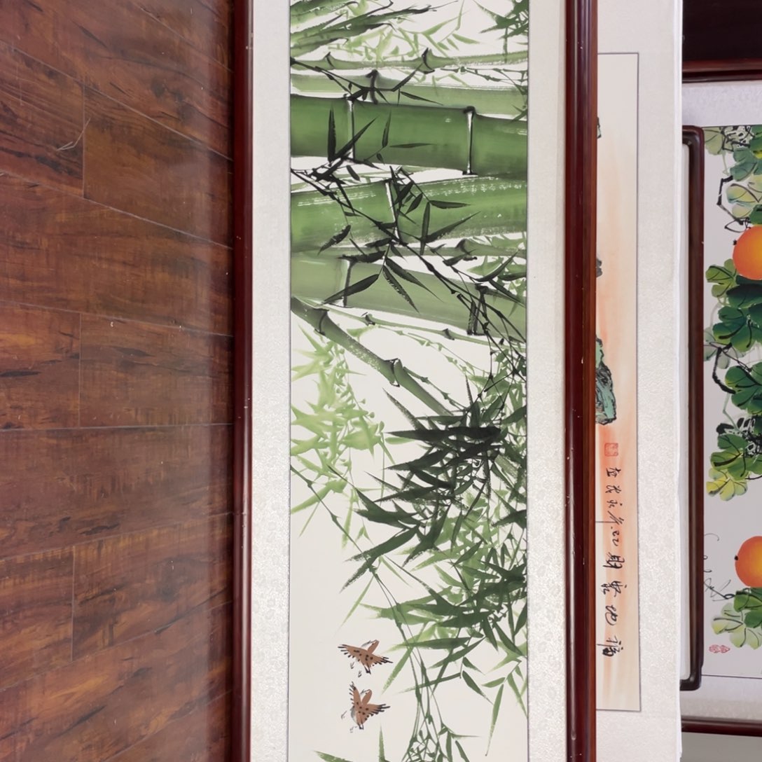 国画带框尺寸48*163厘米