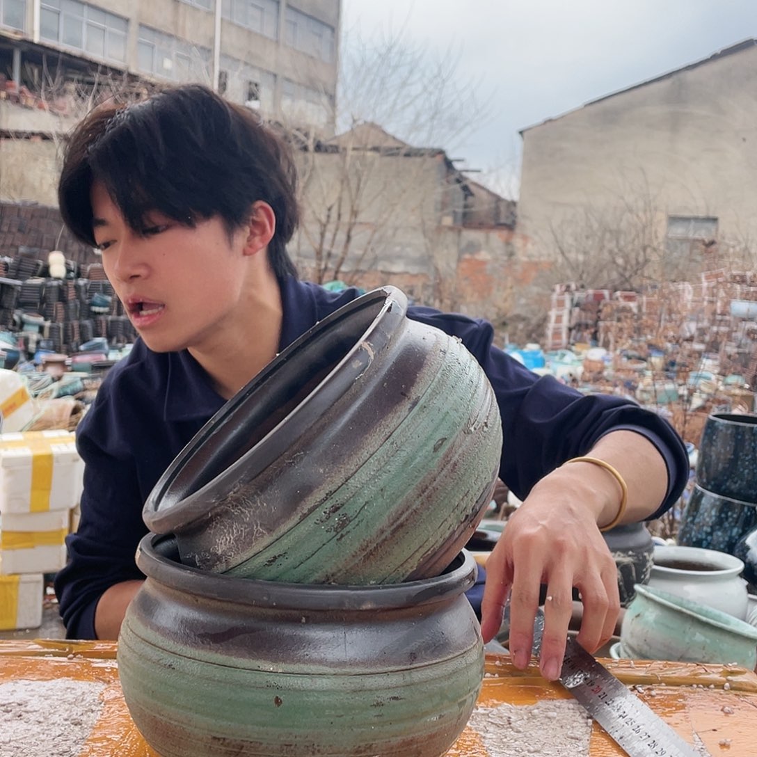 无铅玻璃宜兴紫砂花盆