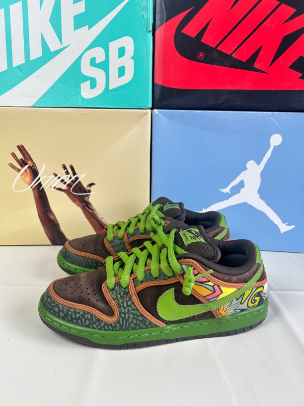 nike dunksb绿棕 40.5码 98新