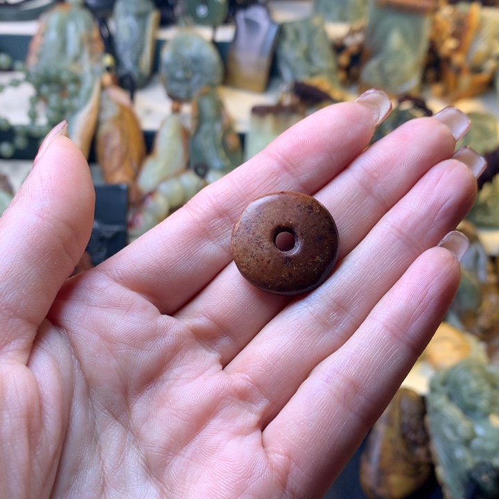 岫岩河磨玉（透闪石质玉）手链未镶嵌