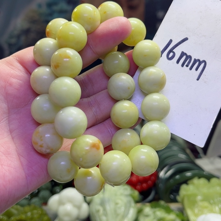 蛇纹石玉手串多样性发货未镶嵌