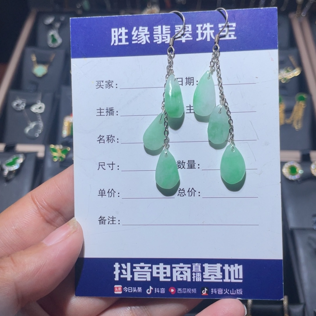 翡翠银S925镶嵌颈饰