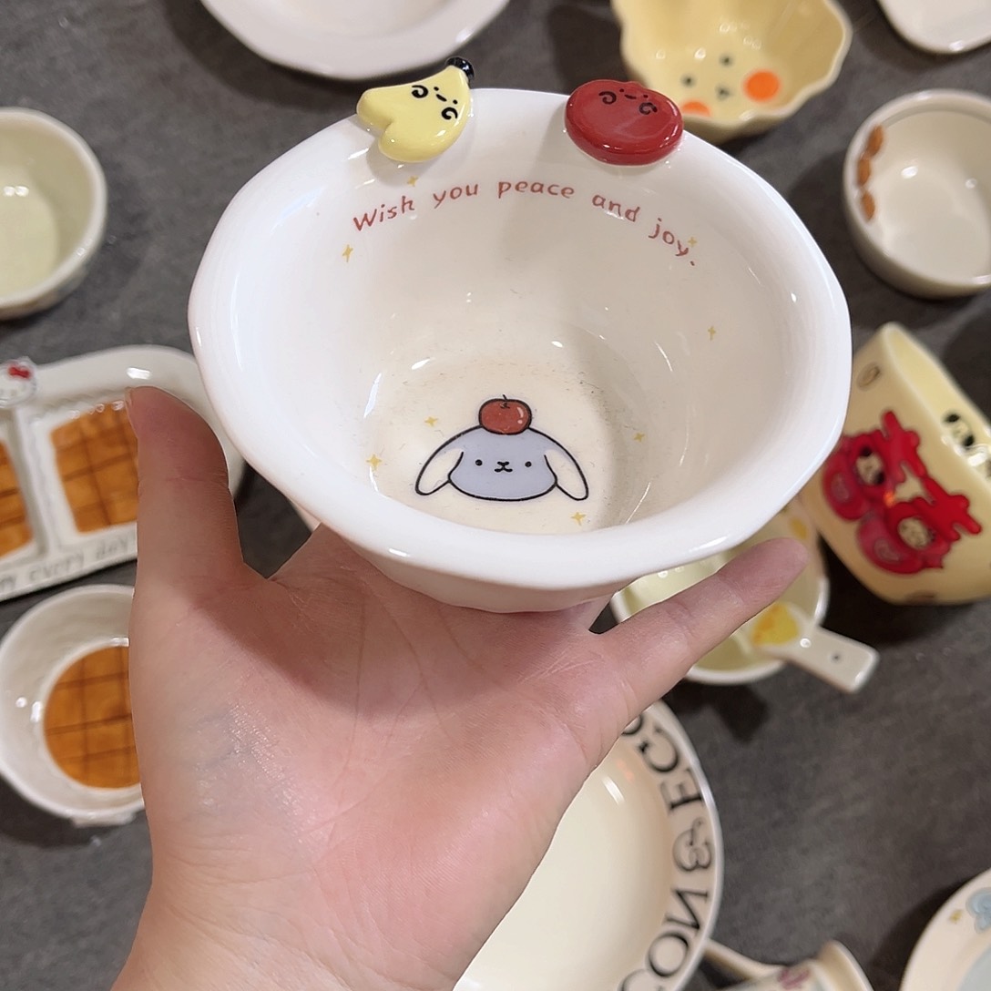 苹果小狗正品陶瓷餐具系列