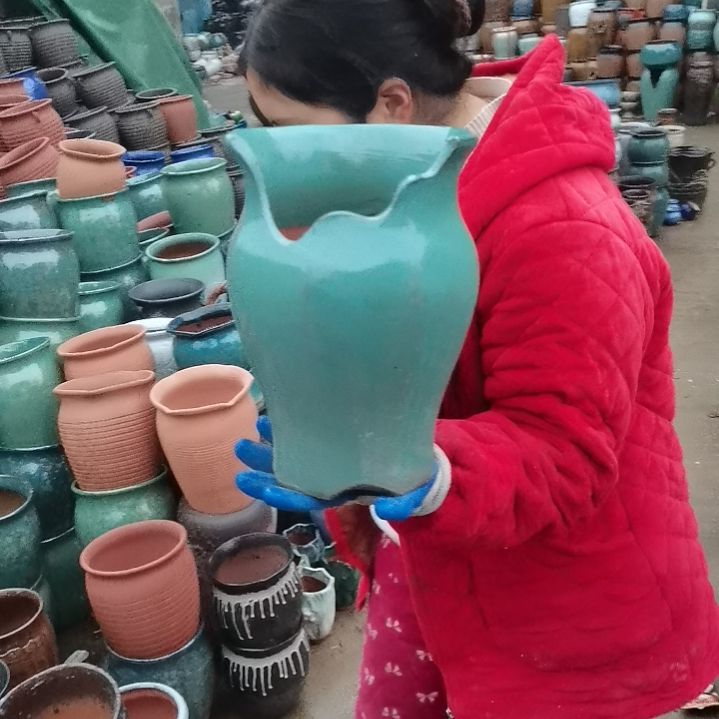 红陶口19高27瑕疵