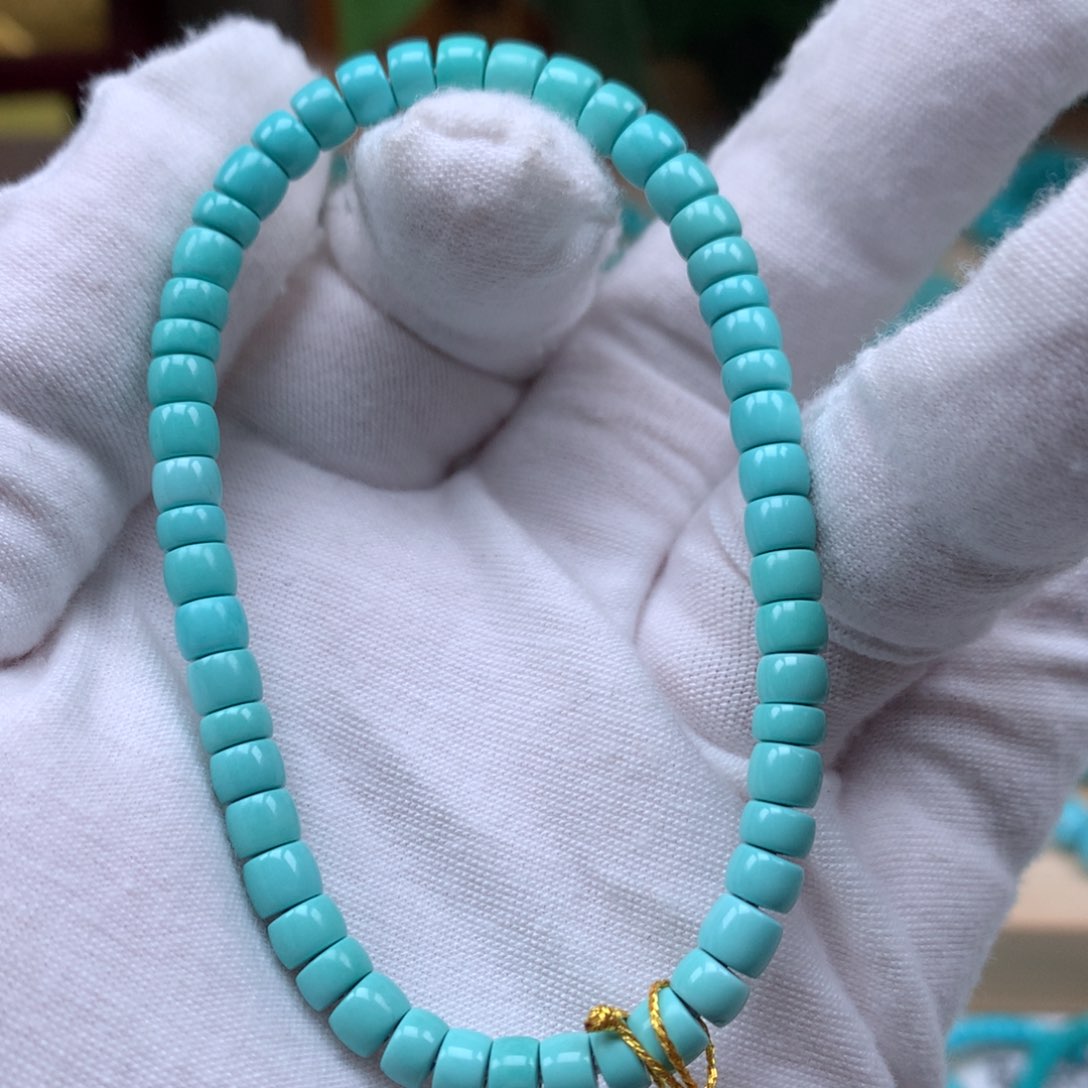 绿松石精品5直切未镶嵌