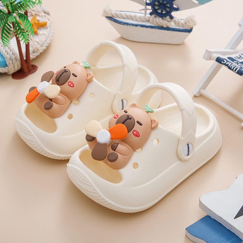 卡皮巴拉儿童EVA凉鞋夏可爱宝宝男女童浴室防滑小孩外穿沙滩鞋子