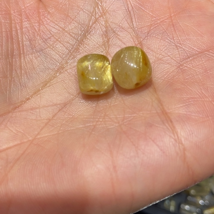 钱***多手链烟晶未镶嵌发晶桶珠不退不换