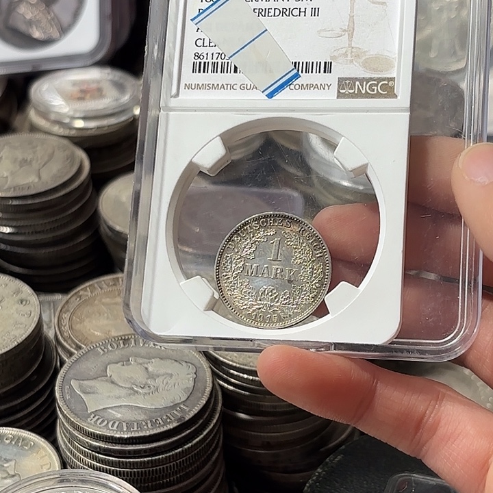 s***y银Ag900德国一马克银币