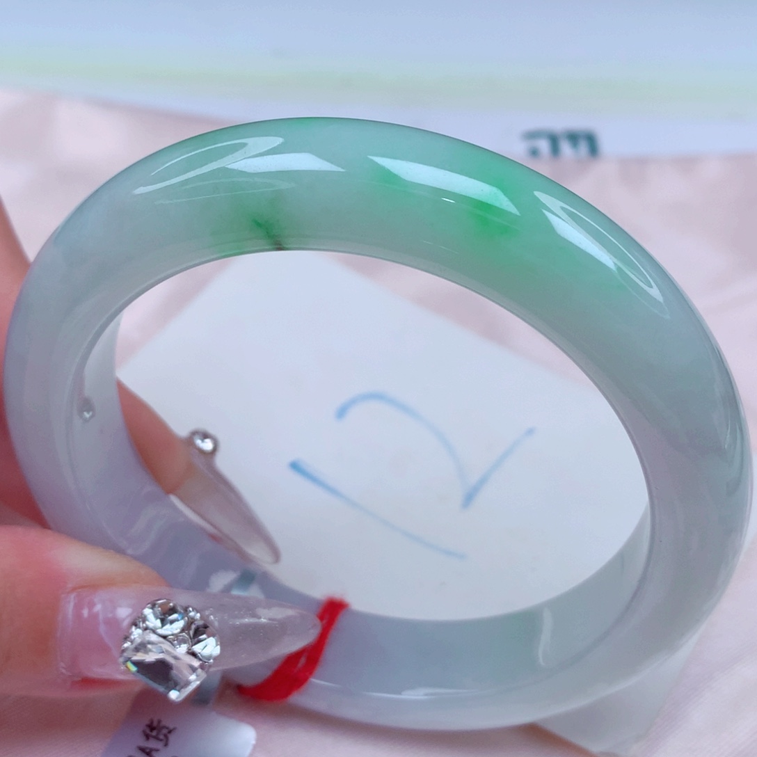 翡翠手镯未镶嵌天然缅甸翡翠A货手镯