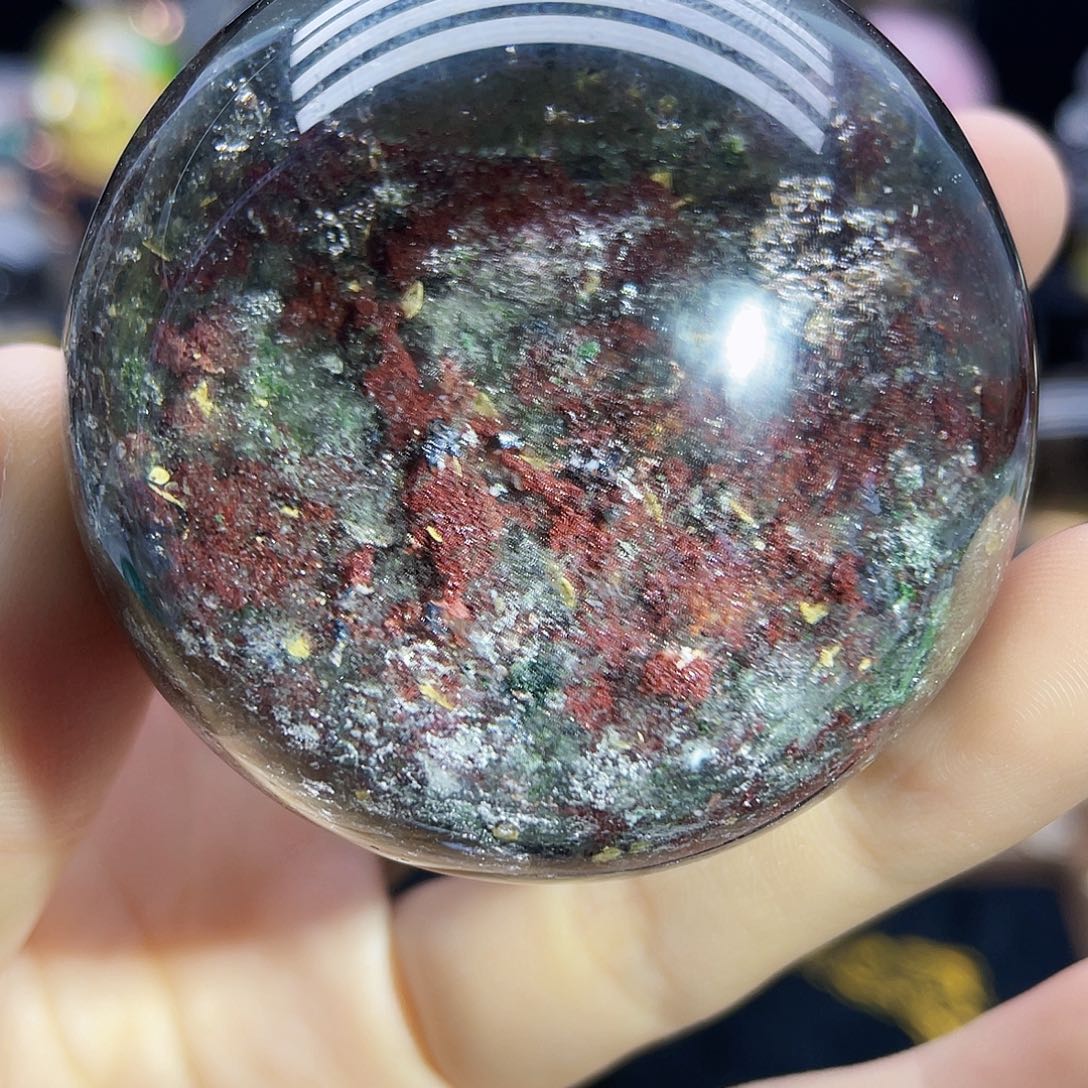 未镶嵌珠宝半成品水晶天然幽灵55mm