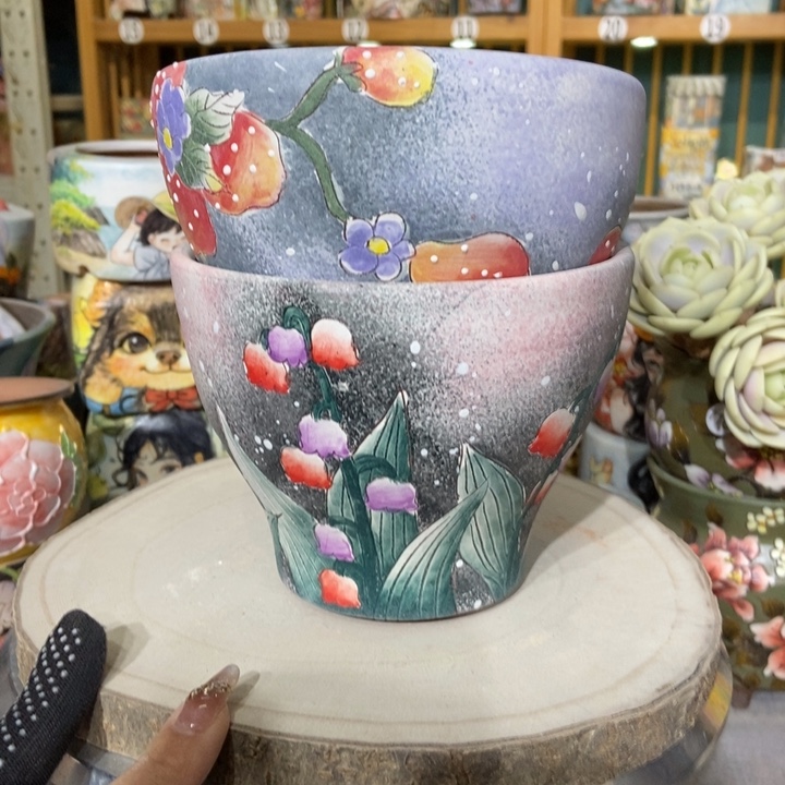 红陶景德镇艺术手绘作品