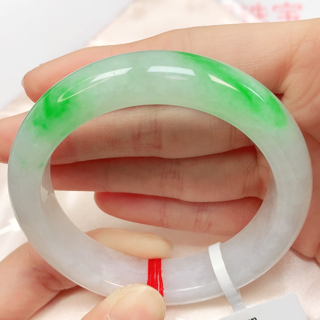 未镶嵌手镯翡翠萌*?翡翠手镯54