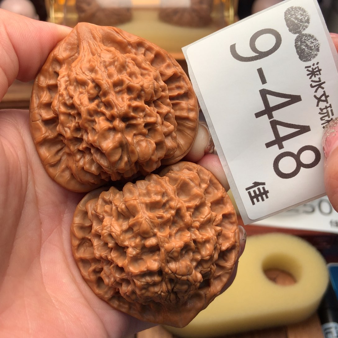文玩核桃把件50官帽 